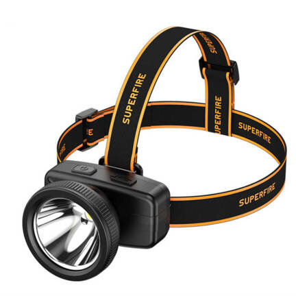 Lanterna Frontală LED Superfire HL55 150lm USB-C Negru
