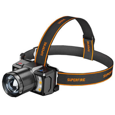 Lanterna Frontală Superfire HL25 700lm USB-C Negru