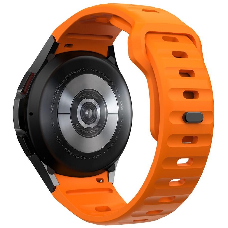 Accesoriu smartwatch Silicone Line compatibila cu Samsung Galaxy Watch 4/5/6/7/FE 40mm Orange