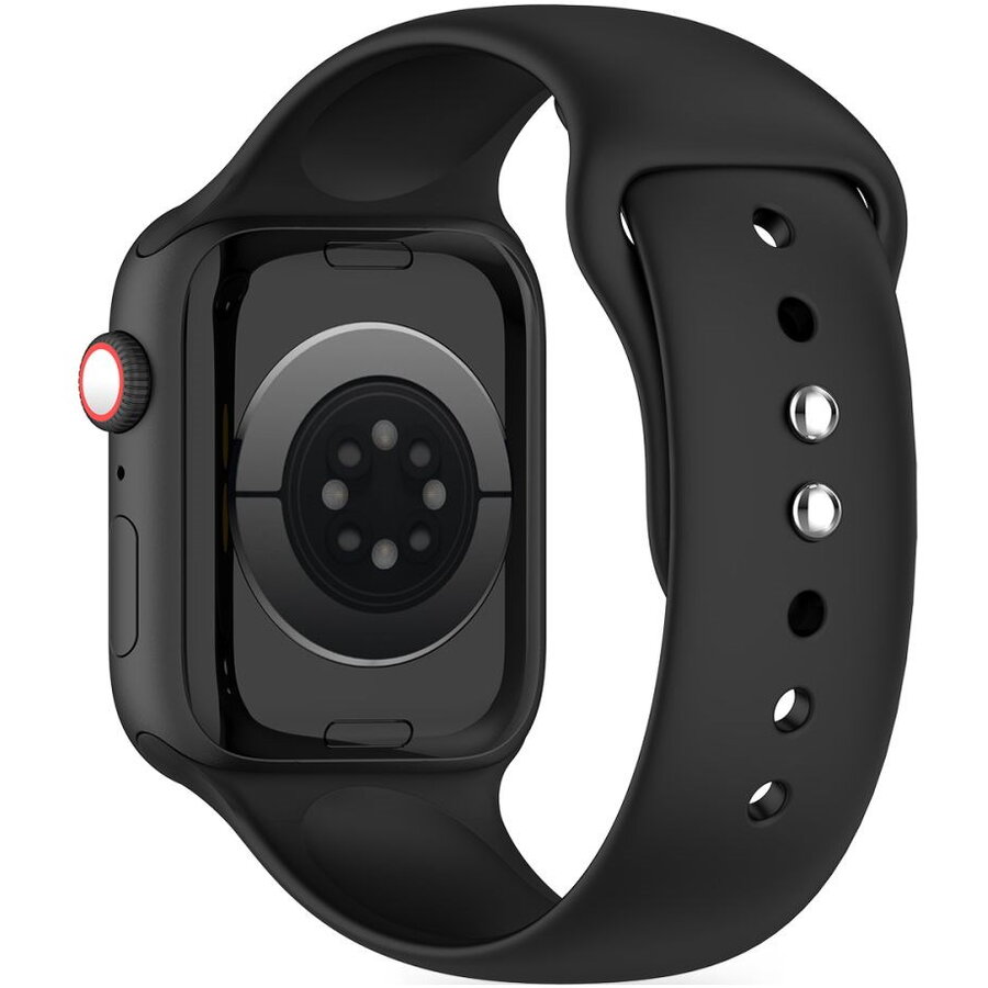 Curea Smartwatch compatibila cu Apple Watch 4/5/6/7/8/9/SE/Ultra1/2 42/44/45/49mm Black