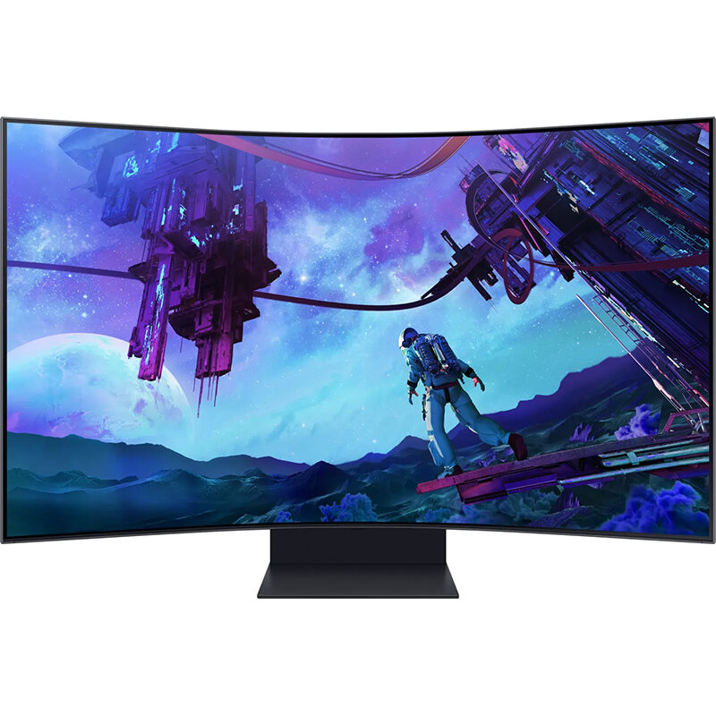 Monitor LED Gaming Curbat Odyssey Ark LS55CG970NUXDU 54.6 inch UHD 4K 165Hz Black