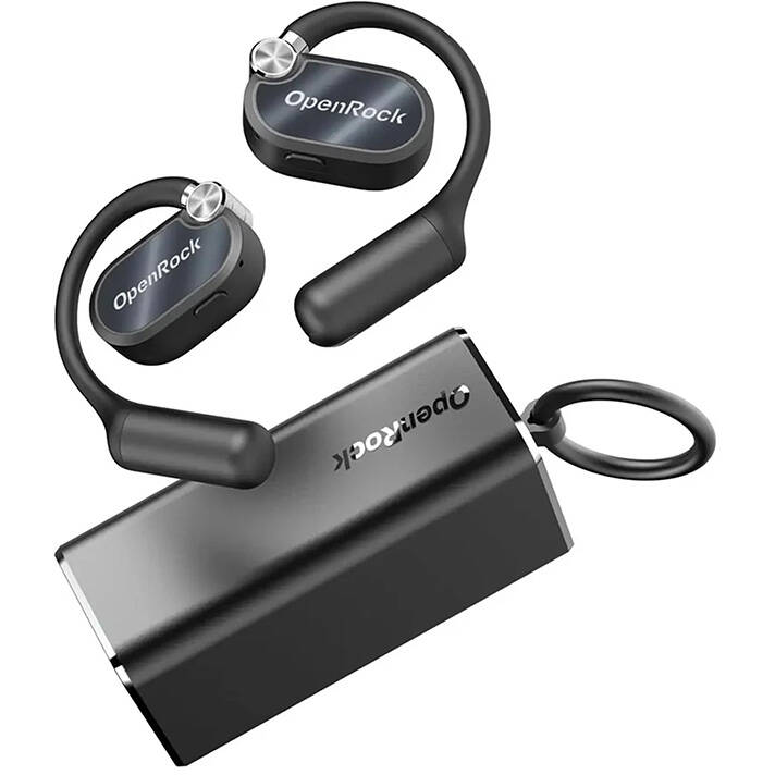 Casti OpenRock X Open-Ear  IPX5 Bluetooth    USB-C 12h Negru