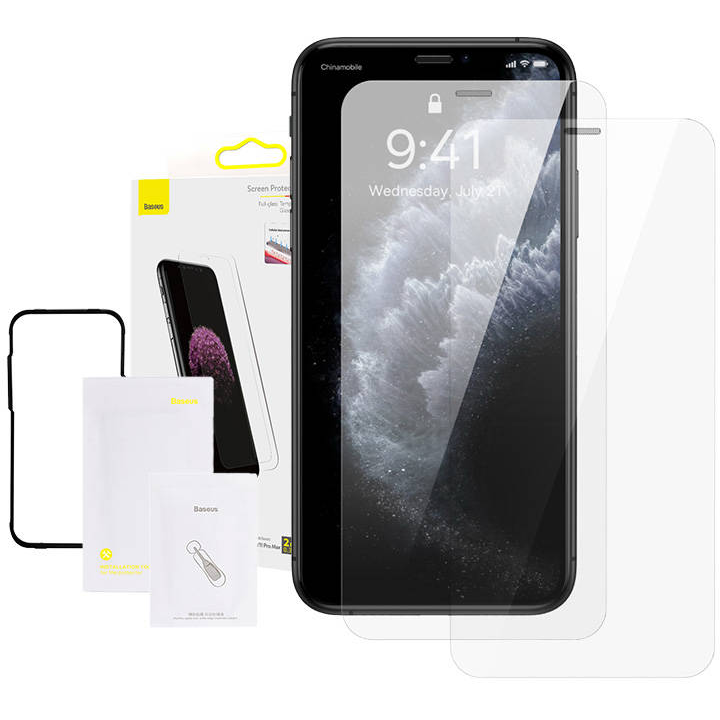 Folie Protectie 0.3mm Full-glass Tempered Glass Film x2buc Apple iPhone XS Max/11 Pro Max 6.5inch