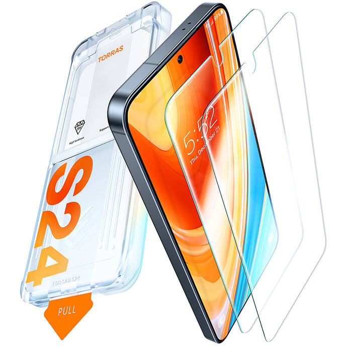 Folie Protectie Tempered Glass Samsung S24 Instalare Torras Master