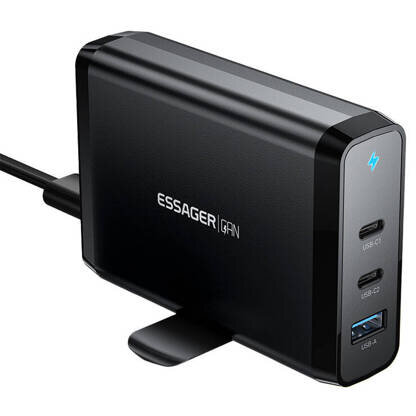 Incarcator Charger 2xUSB-C 1xUSB-A 140W Negru