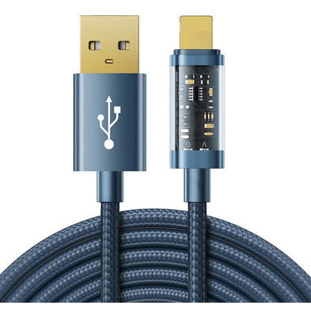 Cablu Date USB-A Lightning 2,4A 2m S-UL012A20 Blue