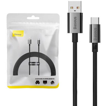 Cablu Date USB la USB-C Superior 100W 2m Negru