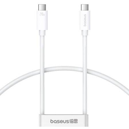 Cablu Date Fast Charging Superior 2 USB-C - USB-C 240W 1,8m Alb