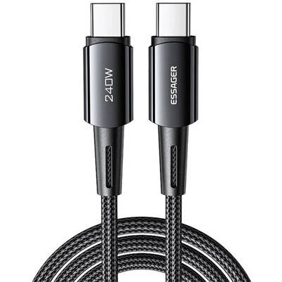 Cablu Date USB-C - USB-C 240W Essager 1m Gri