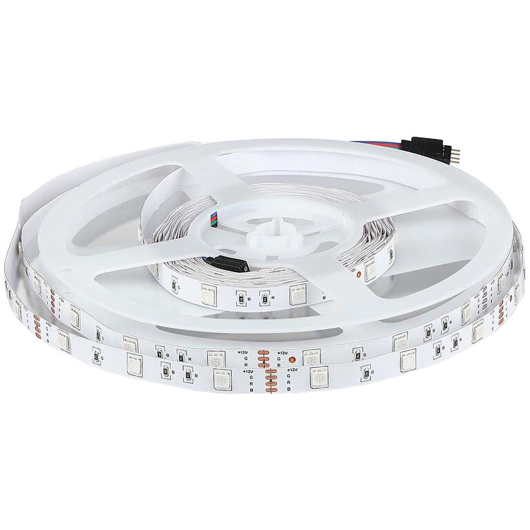 Banda Led SMD5050 30Led/M Rgb IP20 5M Alb