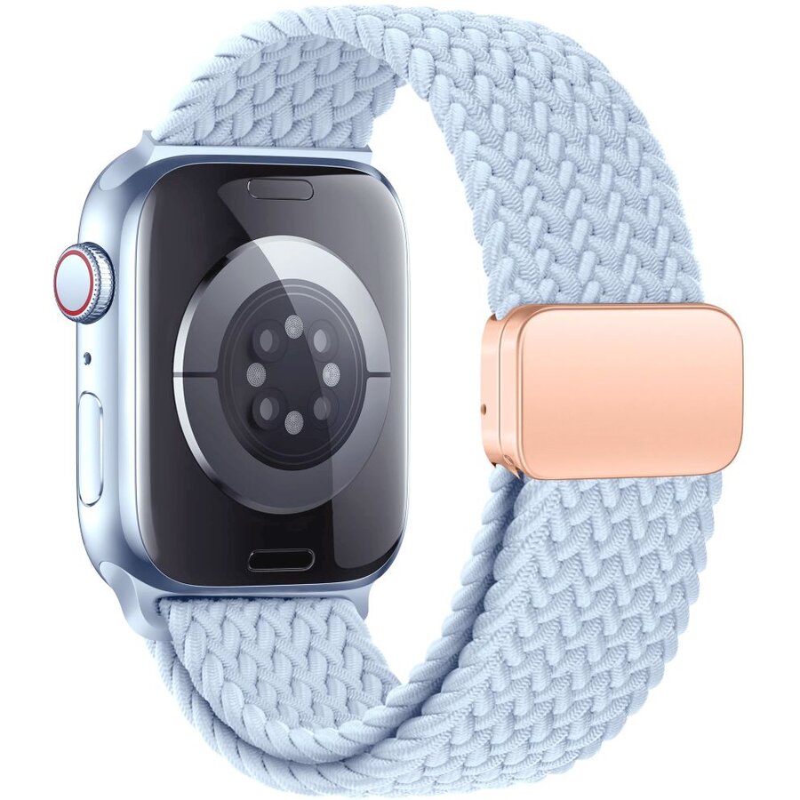 Accesoriu smartwatch NylonMag compatibila cu Apple Watch 4/5/6/7/8/9/SE 38/40/41mm Blue
