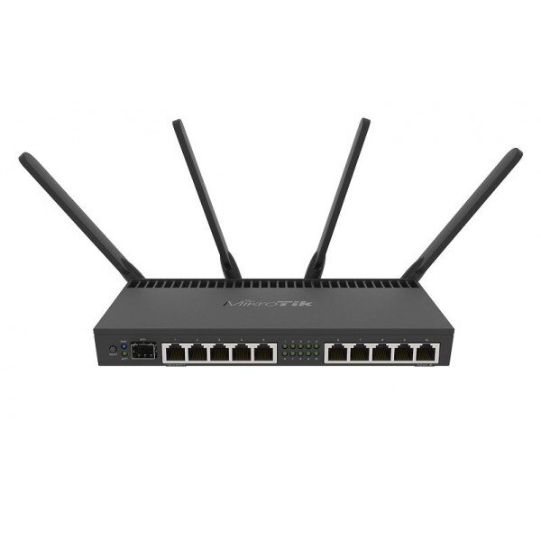 Router RB4011IGS+5HACQ2HND-IN Dual Band  10xRJ45 Gigabit 1733+300Mbps Licenta RouterOS L5 Negru