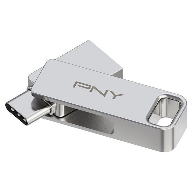 Memorie USB USB 3.2 Duo-Link 64GB Type-C / Type-A  Argintiu