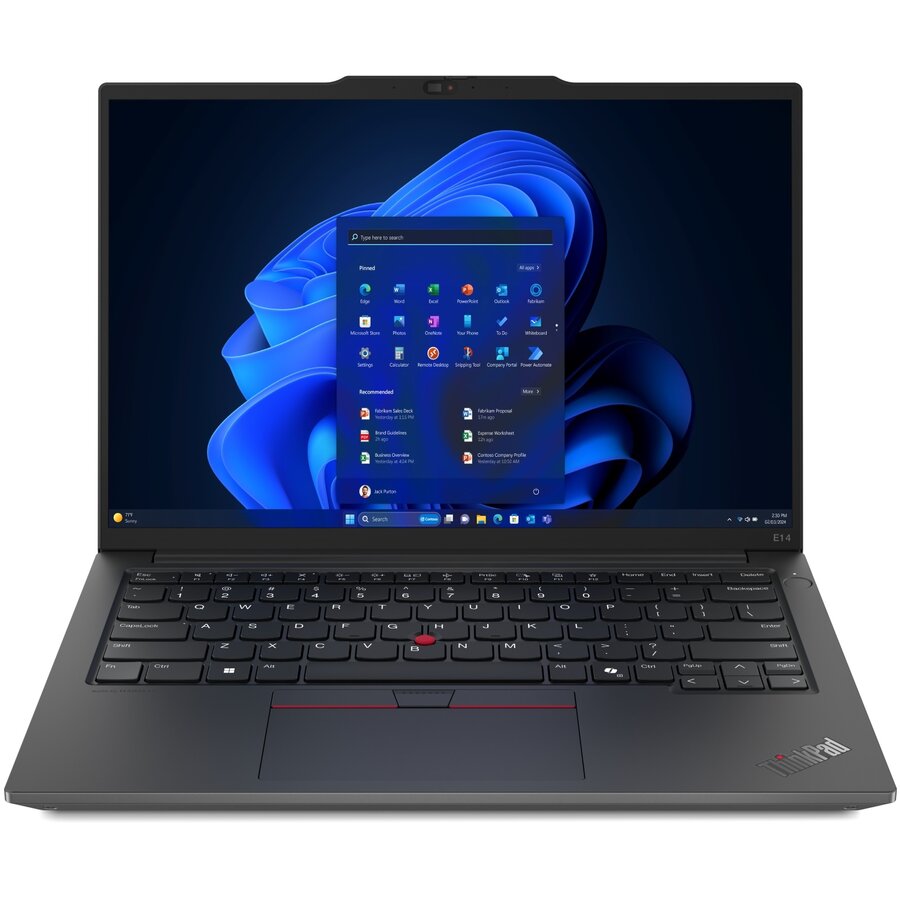 Laptop ThinkPad E14 G6 WUXGA 14 inch Intel Core Ultra 5 125U 16GB 512GB SSD Windows 11 Pro Black