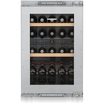 Vitrina de Vinuri EWTdf 1653 Vinidor 88cm 97l 30x Sticle Gri
