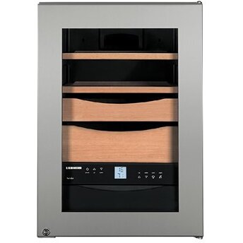 Humidor Trabucuri ZKes 453 SmartSteel Montaj Perete Interior Din Lemn De Cedru Gri