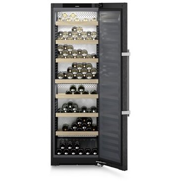 Frigider De Vinuri WSbsi 5252 Pe Mai Multe Zone Individuale De Temperatura Capacitate 155 Sticle 350l Negru