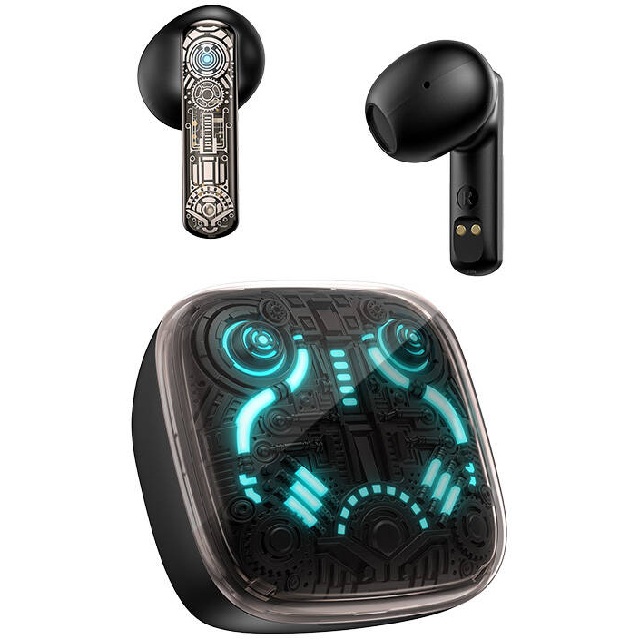 Casti T1 Gaming TWS Earbuds Bluetooth 5.3  Negru