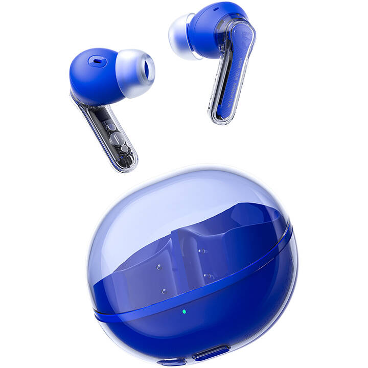 Casti TWS  Clear Bluetooth  5.3 Albastru