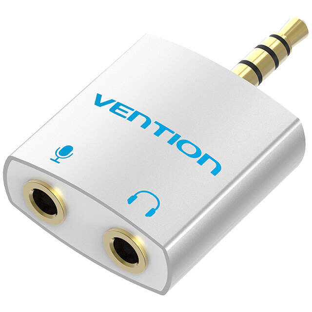 Adaptor Audio Vention BDBW0 3.5mm Male 2x 3.5mm Female Argintiu