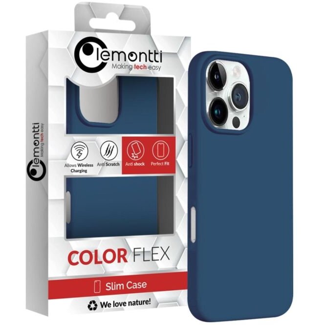 Husa Lemontti Multiple Color Wheat MagSafe pentru iPhone 16 Pro Albastru