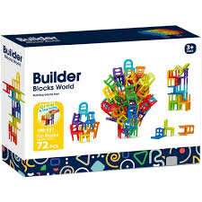 Joc De Constructie Scaune Colorate 72 Piese