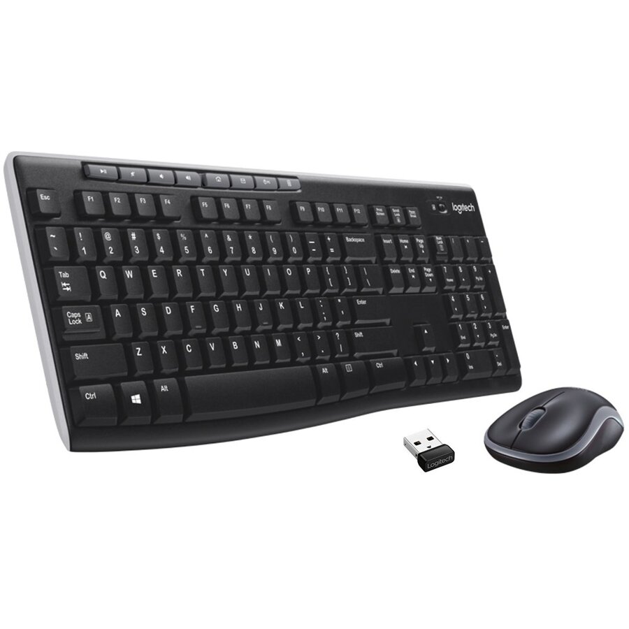 Kit Tastatura + Mouse Wireless Combo MK270 Negru