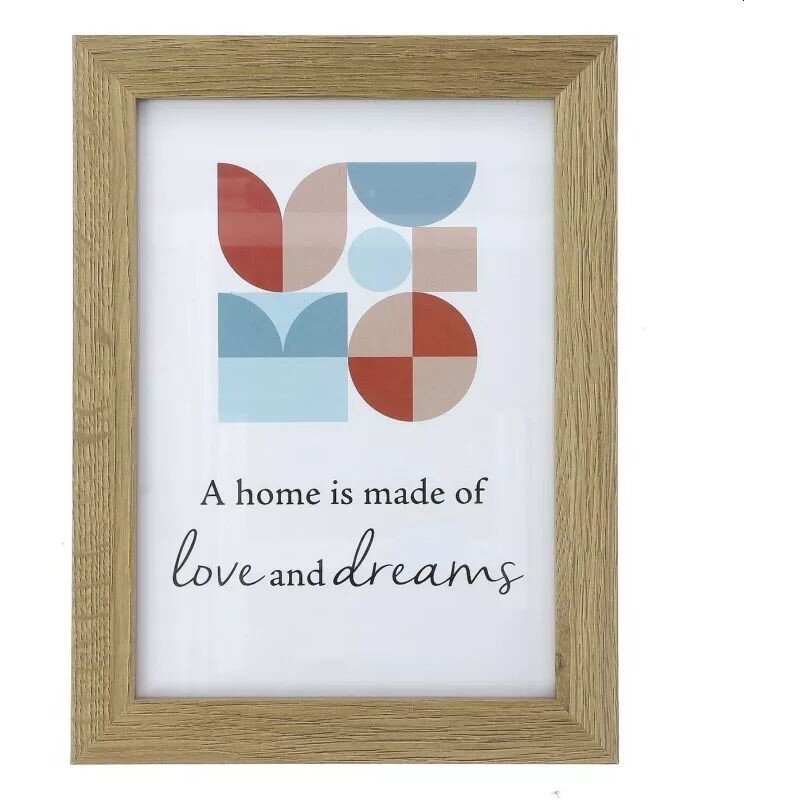 Rama Foto Enid 10x15Cm Design Clasic Suport Fixare Birou Lemn Natur