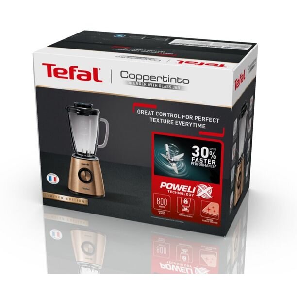 Blender Tefal Blendforce Coppertinto BL439G10 Recipient 1.25L 800W Aramiu — imaginea 3