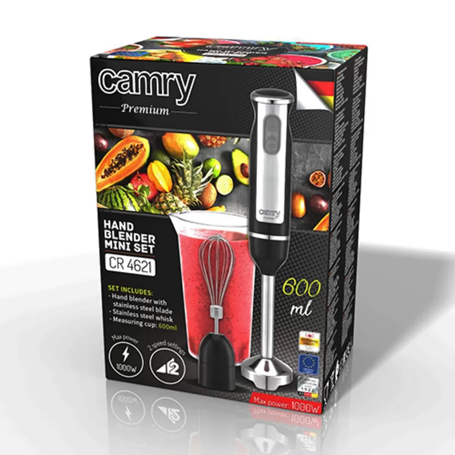 Blender Vertical Camry CR 4621 0.6L 1000W Negru/Argintiu — imaginea 3