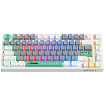 Tastatura G52 82 USB Mechanical RGB Alb