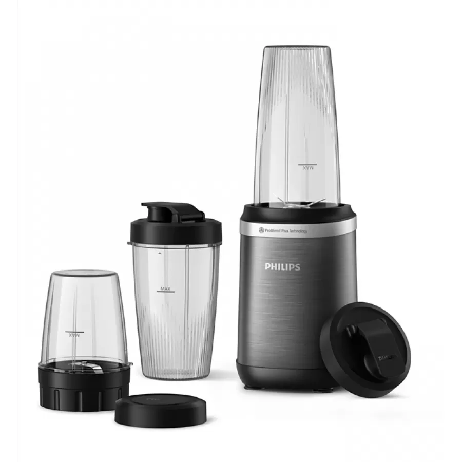 Blender Philips Seria 5000 HR2767/00 Cupa Tritan 300ML Recipient Tritan 1.2L 1000W Negru/Gri