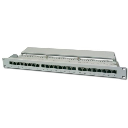 Patchpanel DN-91524S hellgrau, 19, Cat.5e, geschirmt