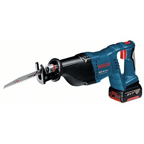 Bosch cordless reciprocating saw GSA 18 V-LI Professional, 18 volts (blue / black, L-BOXX, 2x Li-ion battery 5.0 Ah)