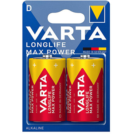 BATERIE ALCALINA LR20 MAX POWER VARTA BLISTER 2 BUC