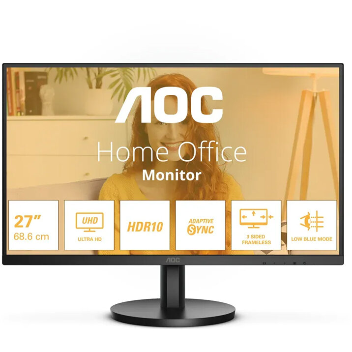 Monitor LED U27B3M 27 inch UHD 4K VA 4ms 60Hz Black