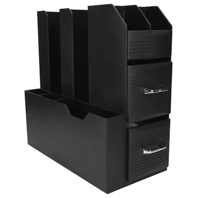 Stand Organizator Pentru Cafea 2 Sertare 9 Compartimente Negru