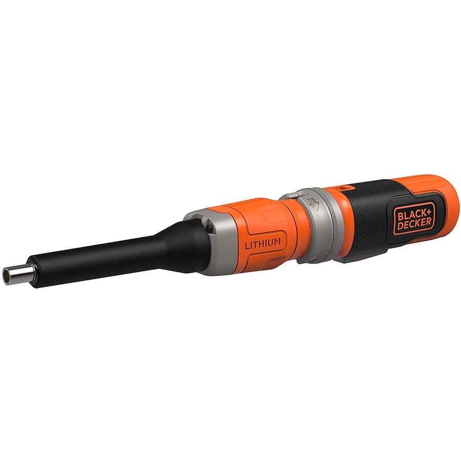 BLACK + DECKER cordless screwdriver CS3652LKA, 3,6Volt (orange / black, Li-ion battery pack 1.5Ah, incl. 98-piece Bitset)