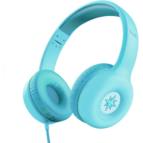 Casti Casti Trust Nouna cu fir kids, albastru - imagine 3