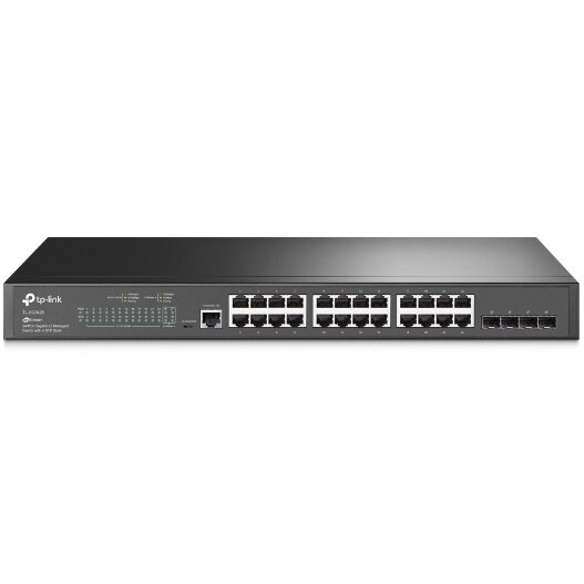 Switch Cu Management L2 24 Porturi Gigabit 4 x SFP Gigabit Negru