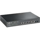 POE  10 Porturi Gigabit (8 PoE+) IEEE 802.3at/af Negru