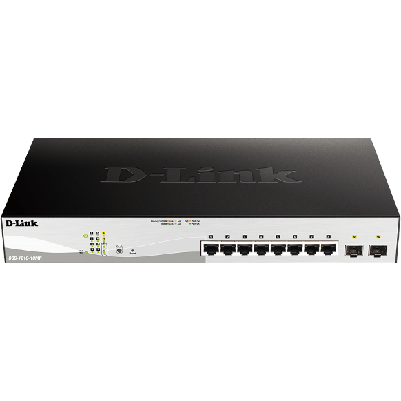 Switch 8P-GB POE+ 2SFP MNG POE Negru