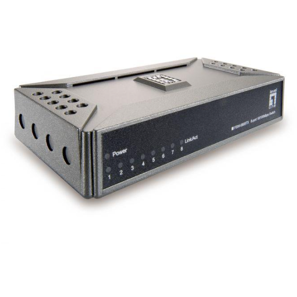 Switch FSW-0808TX 8-Port Fast Ethernet Gri