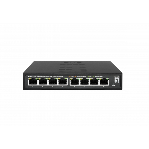 Switch GES-2108P 8-Port Gigabit PoE Smart Lite Negru