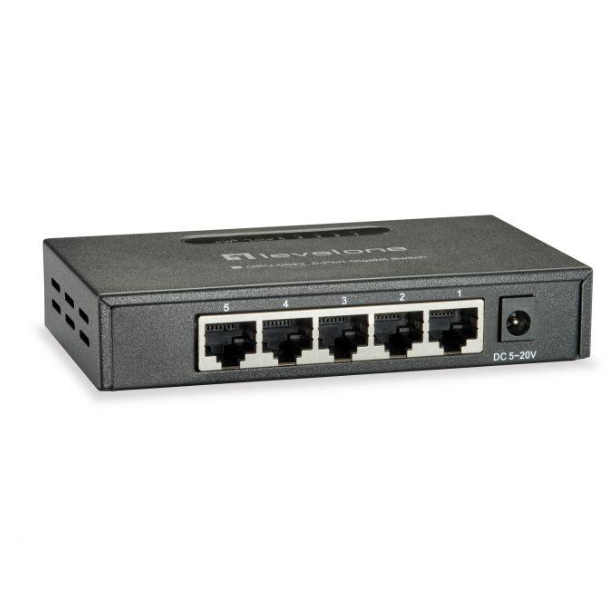 Switch GEU-0523 5-Port Gigabit Negru