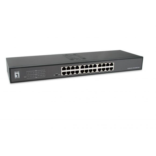 Switch GEU-2431 24-Port Gigabit Negru