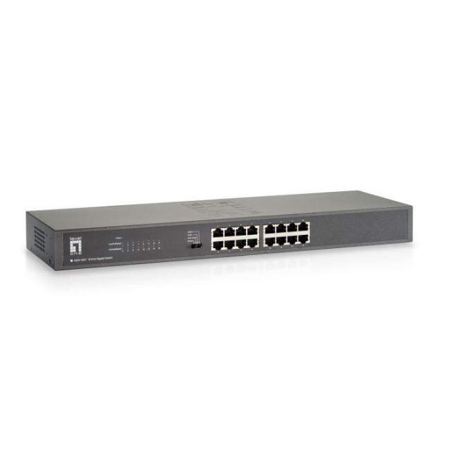 Switch GSW-1657 16-Port Gigabit Negru