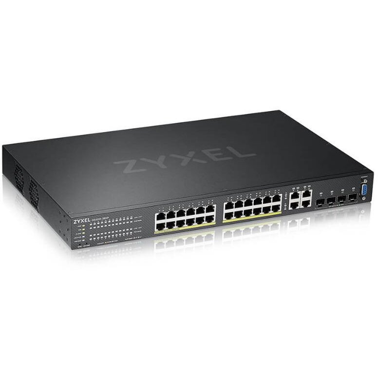 Switch GS2220-28HP 28-PORT Negru