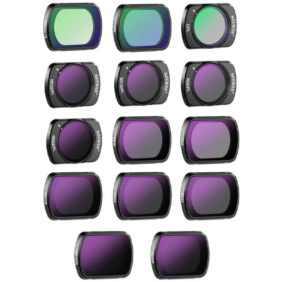 Kit 14 Filtre FL-P10 pentru DJI Osmo Pocket 3 Multicolor