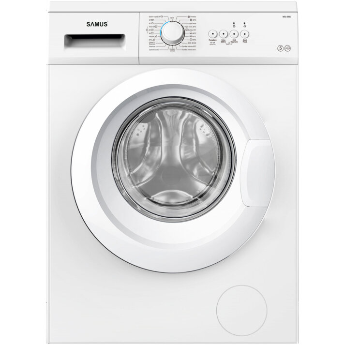 Masina de Spalat Rufe Automata Slim WSL-5081 Capacitate 5Kg 23 Programe Clasa Energetica D Alb